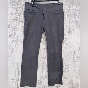 Hollywould Gray Dress Pants Juniors size 5 has Red Stain on Ankle (poss Bleach)
